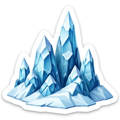 ice mountains sticker