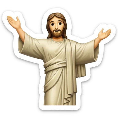 Christ the Redeemer, no frame sticker