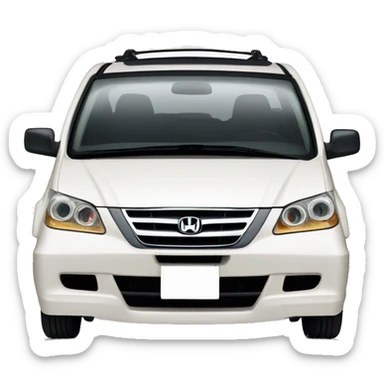 A 2006 Japanese right-hand drive white Honda odyssey  sticker