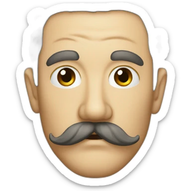 Ww2 german hail small mustache sticker