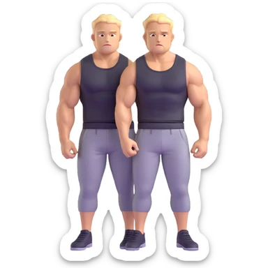 Hun from Teenage Mutant Ninja Turtles, muscular gang leader sticker