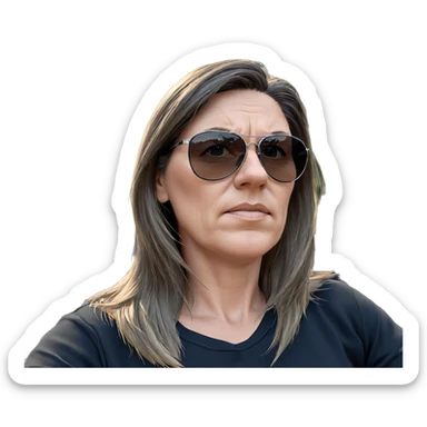 girl in sunglasses outdoors sticker