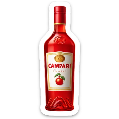 campari bottle sticker
