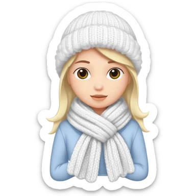scarf: blanca sticker