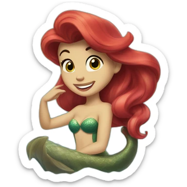 The little mermaid disney sticker