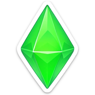 neon plumbob sticker
