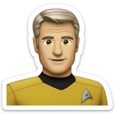 StarTrek captain Pike sticker
