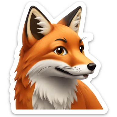 Red Fox. sticker