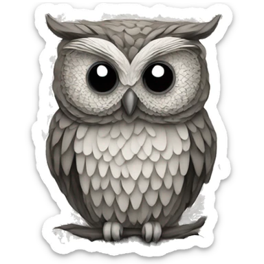 Owl mandala sticker