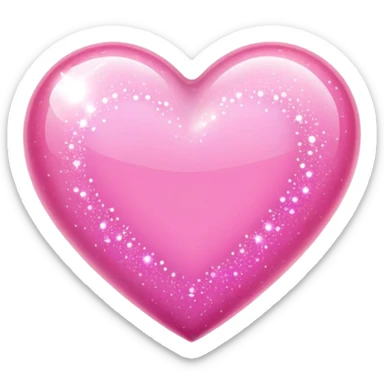 Sparkle heart sticker