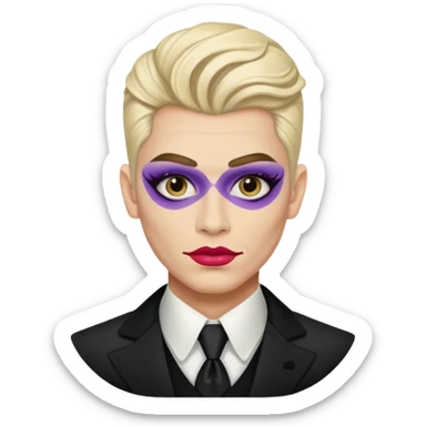 drag king fabulous makeup sticker