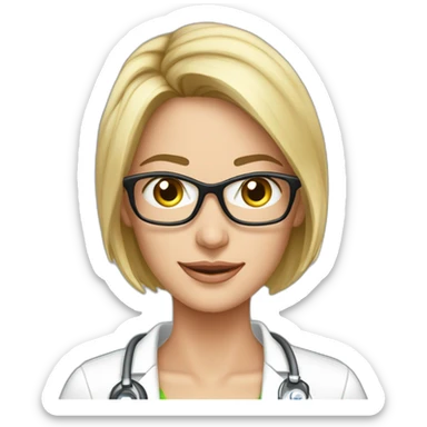 Posh-Radiologist-performing-breast-mri-to-leni-klum sticker