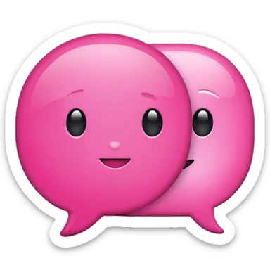 pink chat gpt ai app logo sticker