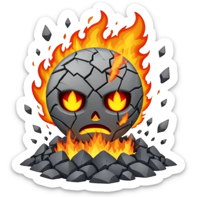 World being destroyed sticker