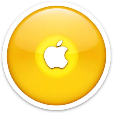 apple style emoji of a large central point, alternate version, representing a zentraler Punkt (central point) sticker