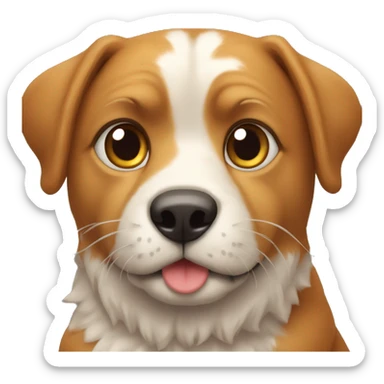 Une créature qui est issue du mélange de chien et d'un chat sticker