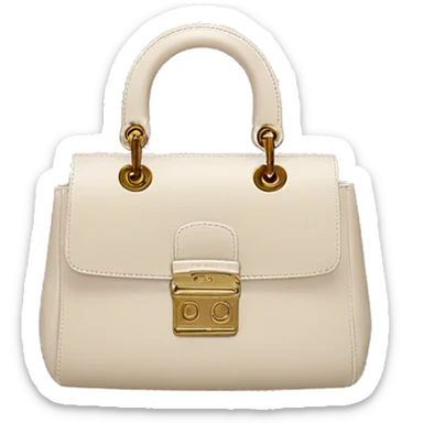 light beige dior bag sticker