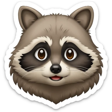 
the raccoon is crying sticker