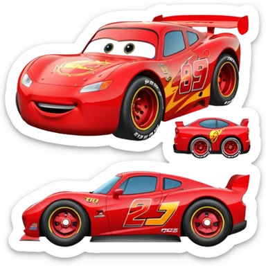 lightning mcqueen car sticker