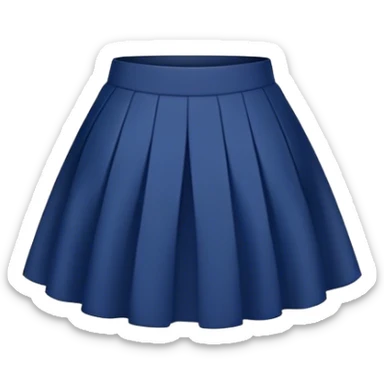 dark blue skirt sticker
