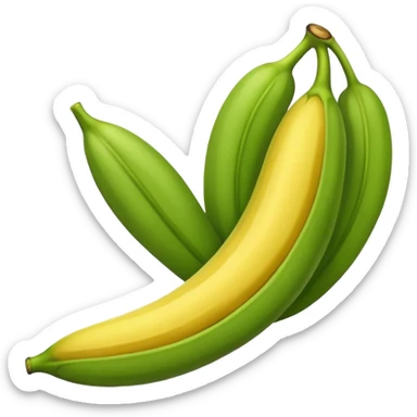 Platano verde sticker