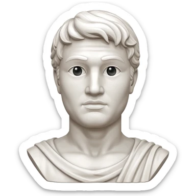 fais une statue grecque homme sticker