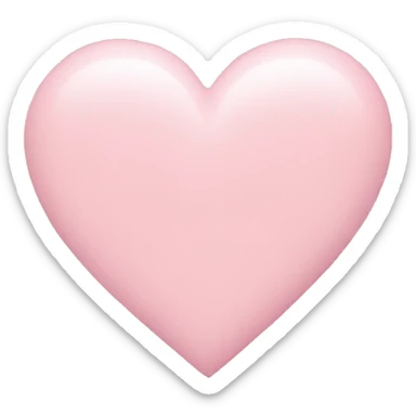 pastel pink heart sticker