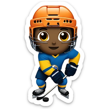 Ice hockey player sticker