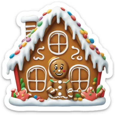 gingerbread house sticker