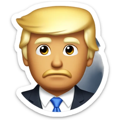 Donald trump asis sur donald duck sticker