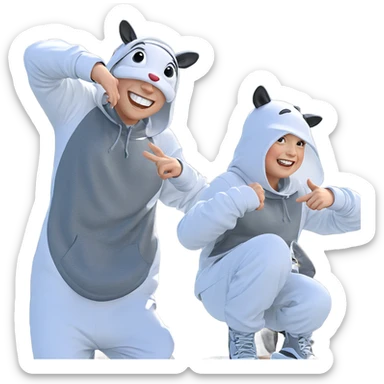 smiling outdoors with nature vibes sticker