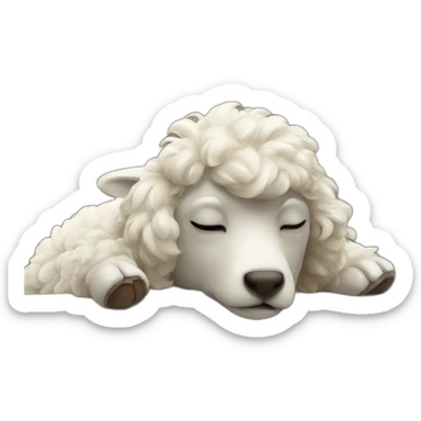 oveja durmiendo sticker