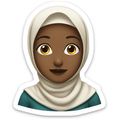 The girl in the hijab sticker