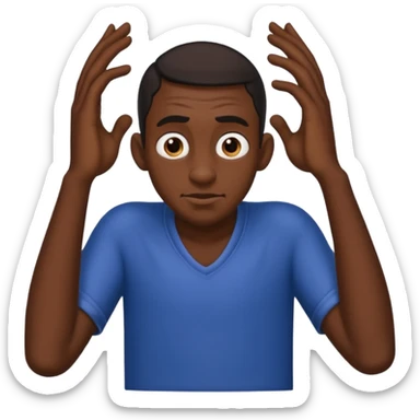 Lanky black guy with hunchback sticker