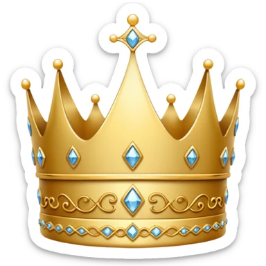 delicate princess crown sticker