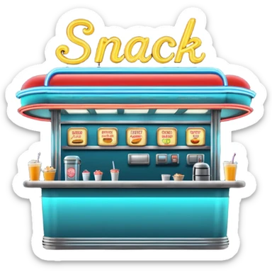 snack bar sticker