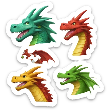 caballero; dragon sticker