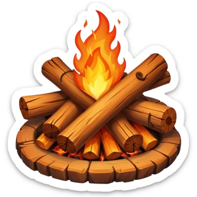 campfire with love sticker