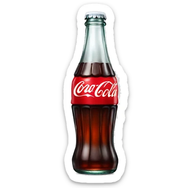 coca-cola glass bottle sticker