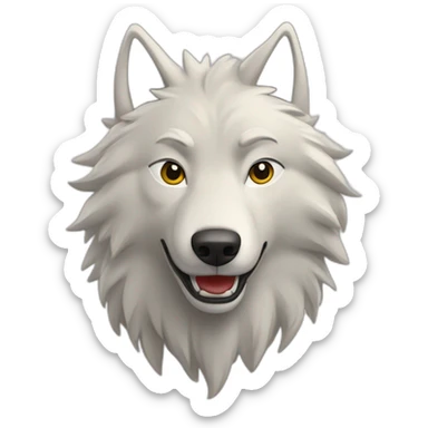 Un loup qui fais du judo sticker