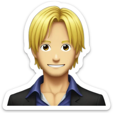 sanji from one piece sticker