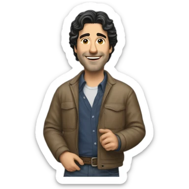 Hyper realistic Ross gueller sticker