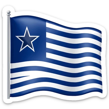 Dallas cowboys flag sticker