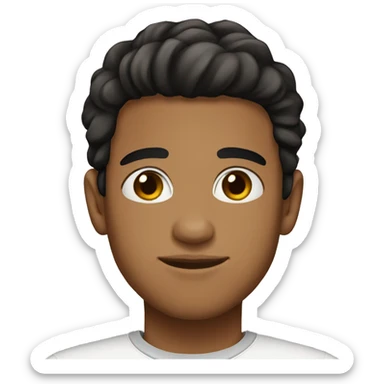 22 year old man brown eyes black hair brown light skin sticker