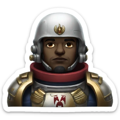 space-marine-40k salute sticker