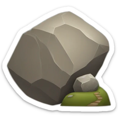Sisyphus roll a boulder up a hill sticker