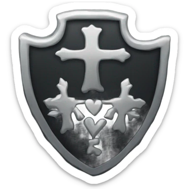 a black tombstone with the inscriptions in silver RIP  silver heart in the center sticker