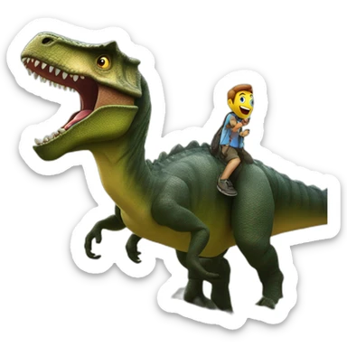 hritik roshan on a dinosaur sticker
