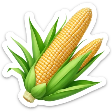 green blegian corn cob sticker