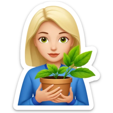 ultra realistic ukrainian american plant flex sticker